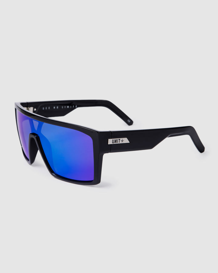 UNIT Sunglasses Command -  Black Blue Polarised