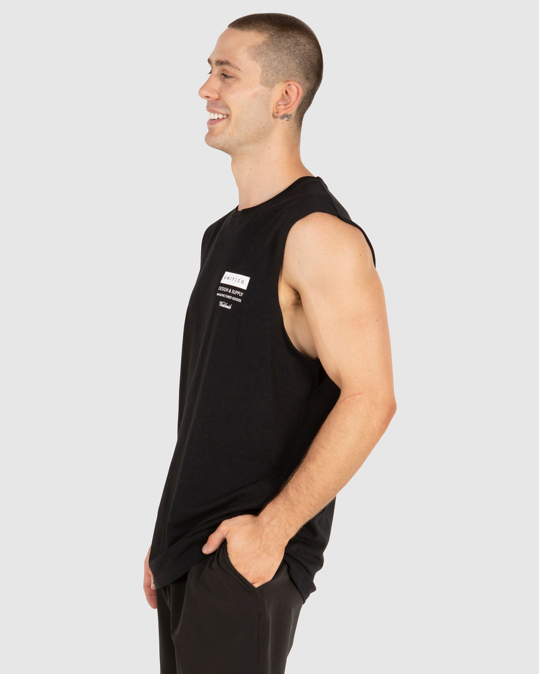 UNIT Mens Plate Muscle Tee