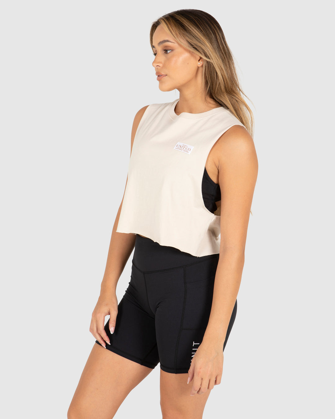 UNIT Ladies Grand Cropped Muscle Tee