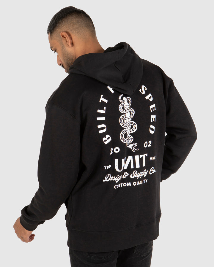UNIT Mens Rattle Pull Over Hoodie