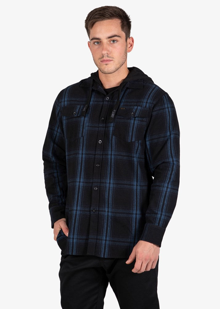 MENS SHIRT - HEAVYWEIGHT HOOD FLANNEL