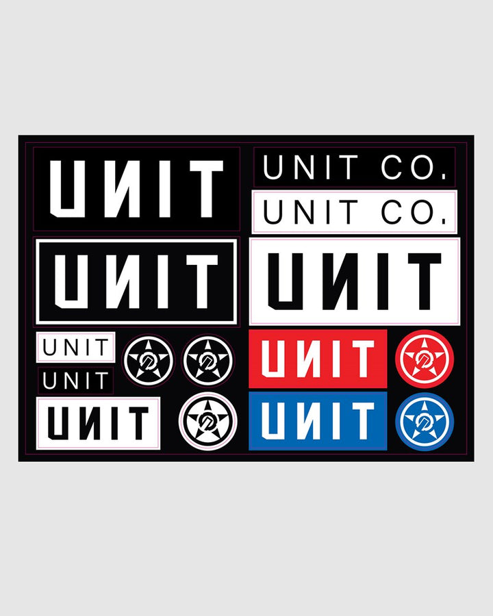 UNIT Logo Sticker Sheet