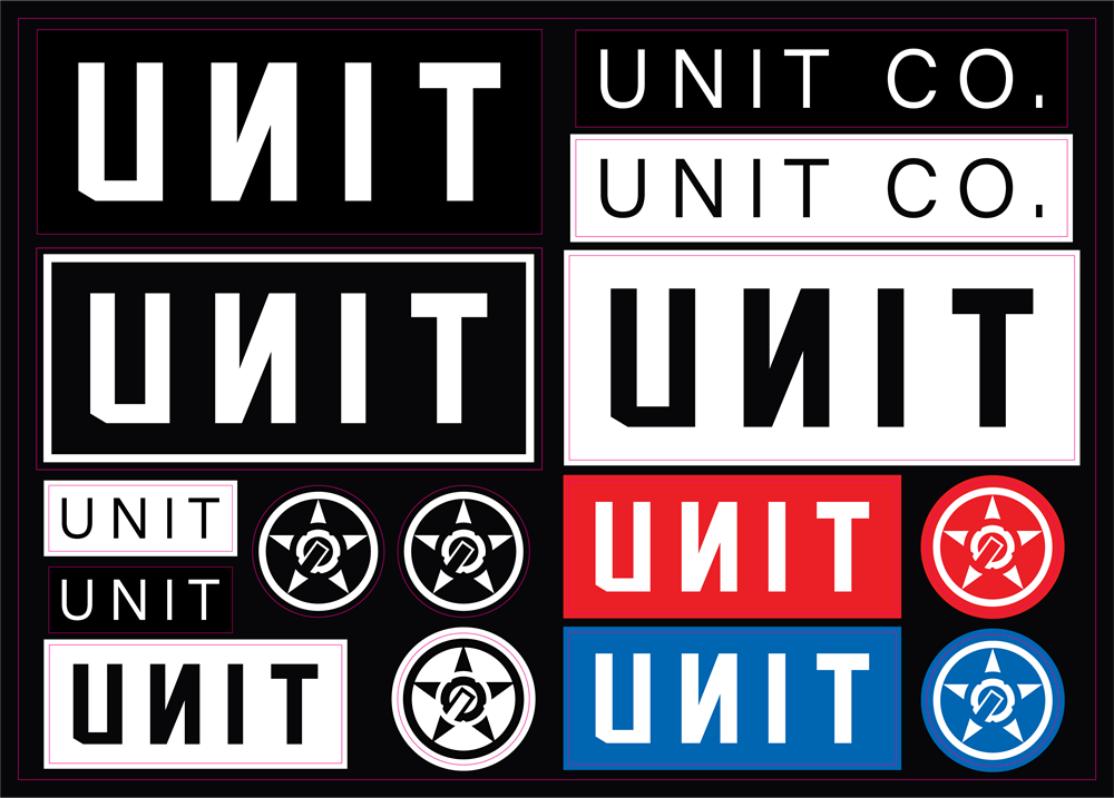 UNIT Logo Sticker Sheet