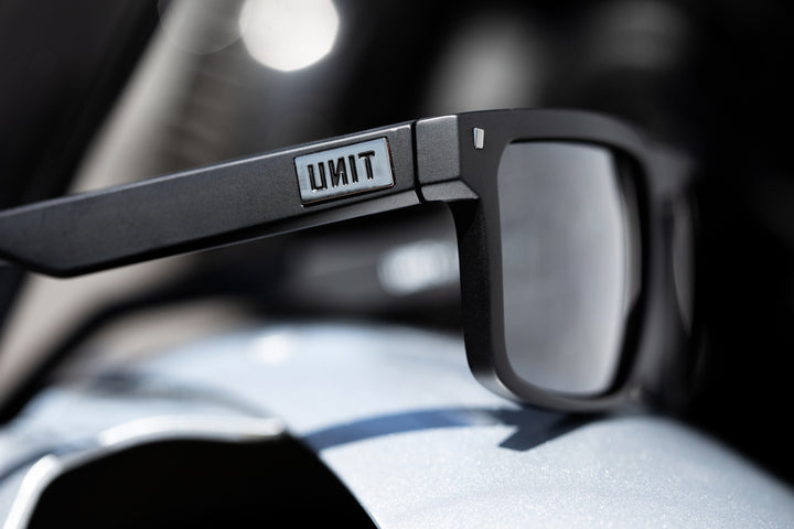 UNIT Primer Sunglasses  - Matte Black Grey Polarised